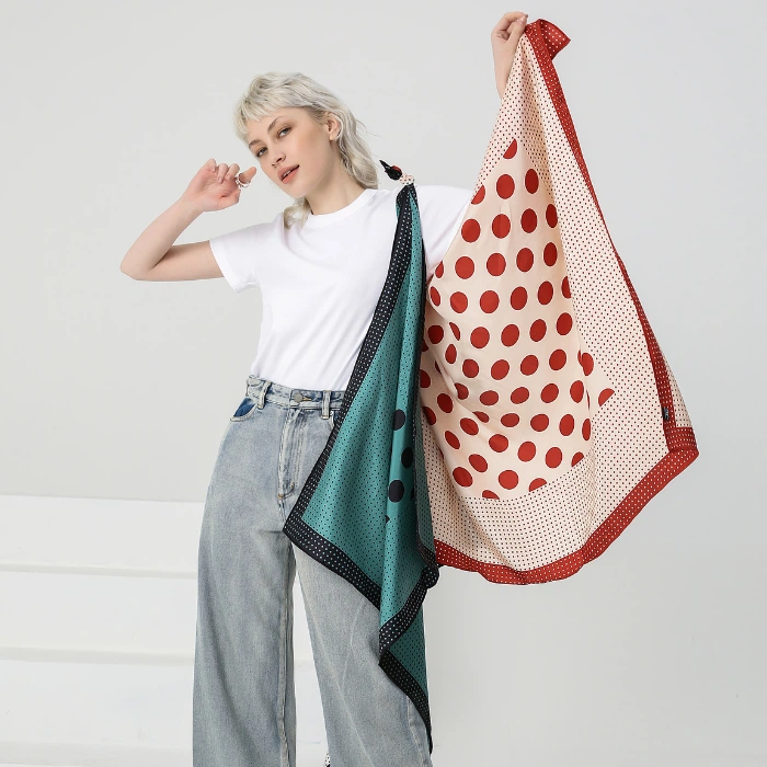 large square silk scarf